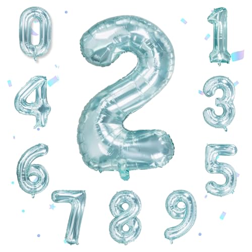 Ovanda Luftballon 2. Geburtstag Zahl Kristallblau XXL Riesen Folienballon 100cm Geburtstagsdeko, Geburtstagsdeko 2 Jahre Junge, Ballon 2 Geburtstag, Ballon Zahl Deko, Fliegt mit Helium. Ovanda Luftballon 2. Geburtstag Zahl Kristallblau XXL Riesen Folienballon 100cm Geburtstagsdeko, Geburtstagsdeko 2 Jahre Junge, Ballon 2 Geburtstag, Ballon Zahl Deko, Fliegt mit Helium. von Ovanda