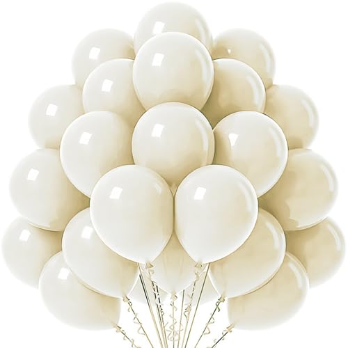 Ovanda Luftballons Hochzeit, Luftballons Weiß 50 Stück 12 Zoll Retro Cream Weiss Latex Ballons, Bride Ballon für Geburtstag Babyparties Hochzeit Valentinstag Graduierung Kommunion Party Ovanda Luftballons Hochzeit, Luftballons Weiß 50 Stück 12 Zoll Retro Cream Weiss Latex Ballons, Bride Ballon für Geburtstag Babyparties Hochzeit Valentinstag Graduierung Kommunion Party von Ovanda