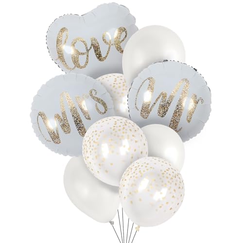 Ovanda Luftballons Hochzeit, Weiß Creme Herz Folienballon Mr and Mrs Smith Hochzeit Deko, Helium Luftballons Deko Hochzeiten für Heiratsantrag Hochzeiten Anniversary Valentinstag Geburtstag Ovanda Luftballons Hochzeit, Weiß Creme Herz Folienballon Mr and Mrs Smith Hochzeit Deko, Helium Luftballons Deko Hochzeiten für Heiratsantrag Hochzeiten Anniversary Valentinstag Geburtstag von Ovanda