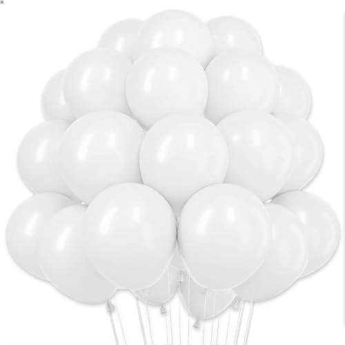 Ovanda Luftballons Weiß, 30 Stück 12 Zoll Weiße Latex Ballons, Weiße Luftballons Helium Geeignet, für Jungen Mädchen Partydeko Geburtstags Dekoration, Hochzeit, Baby Shower Ovanda Luftballons Weiß, 30 Stück 12 Zoll Weiße Latex Ballons, Weiße Luftballons Helium Geeignet, für Jungen Mädchen Partydeko Geburtstags Dekoration, Hochzeit, Baby Shower von Ovanda