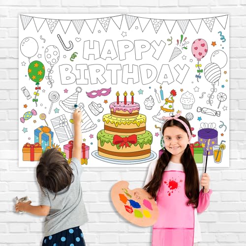 Ovanda Mal Tischdecke für Kinder, 110 x 80 cm, Riesige DIY Papier Ausmal Tischdeckes, Bastelposter, Spiele, Geschenke, Aktivitäten Banner, Kunst Klassenraum Dekoration,Kuchen Mal Tischdecke für Kinder Ovanda Mal Tischdecke für Kinder, 110 x 80 cm, Riesige DIY Papier Ausmal Tischdeckes, Bastelposter, Spiele, Geschenke, Aktivitäten Banner, Kunst Klassenraum Dekoration,Kuchen Mal Tischdecke für Kinder von Ovanda