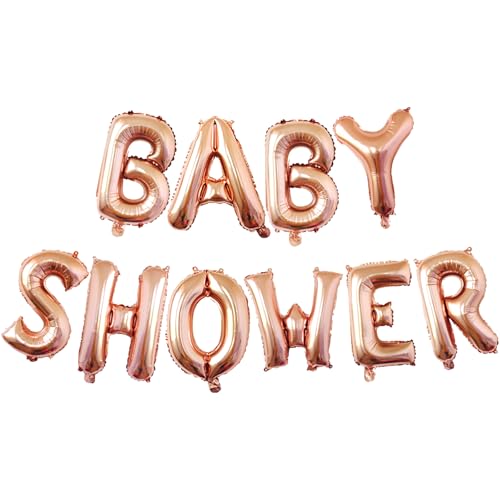 Ovanda Rosegold Baby Shower Ballons Deko, Gender Reveal Party Deko, Mädchen Banner Luftballoons Deko für Baby Shower, Babyparty Ballon Girlanden Dekorationen, Rosegold Mädchen Geburtstage Luftballons Ovanda Rosegold Baby Shower Ballons Deko, Gender Reveal Party Deko, Mädchen Banner Luftballoons Deko für Baby Shower, Babyparty Ballon Girlanden Dekorationen, Rosegold Mädchen Geburtstage Luftballons von Ovanda