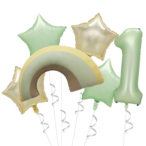 Ovanda XXL 1. Geburtstag Junge Mädchen Regenbogen Deko, Regenbogen Luftballons, Regenbogen Deko Kindergeburtstag, Folienballon Verwendet für Geburtstag Baby Shower, Jubiläum Ovanda XXL 1. Geburtstag Junge Mädchen Regenbogen Deko, Regenbogen Luftballons, Regenbogen Deko Kindergeburtstag, Folienballon Verwendet für Geburtstag Baby Shower, Jubiläum von Ovanda