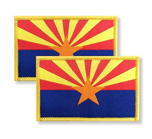 Overdecor Arizona Flag Patch Tactical Military Patches - Hook and Loop Fastener, 2 Pack von Overdecor