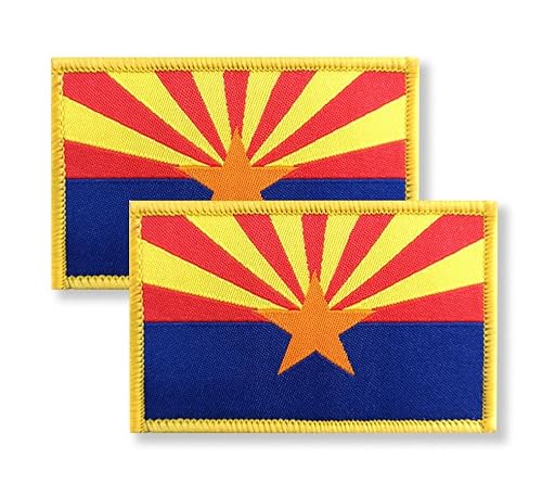 Overdecor Arizona Flag Patch Tactical Military Patches - Hook and Loop Fastener, 2 Pack von Overdecor