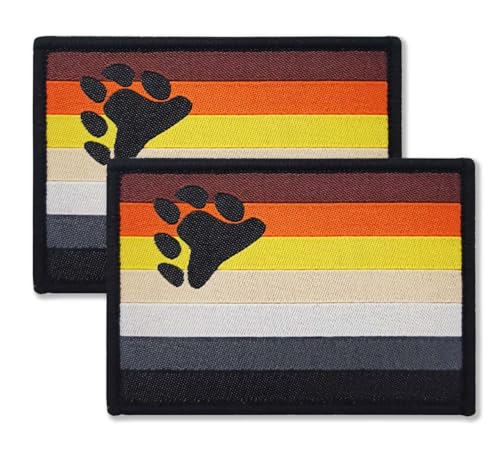 Overdecor Bear Pride Flag Patch Bear Brotherhood Tactical Military Patches - Hook and Loop Fastener, 2 Pack Overdecor Bear Pride Flag Patch Bear Brotherhood Tactical Military Patches - Hook and Loop Fastener, 2 Pack von Overdecor