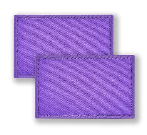 Overdecor Farbige Flaggen-Aufnäher, taktischer Aufnäher, Klettverschluss, 2 Stück (lila) von Overdecor