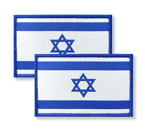 Overdecor Flaggen-Patch, taktischer Aufnäher, Klettverschluss, 2 Stück (Israel) von Overdecor