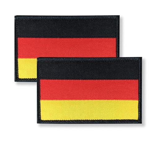 Overdecor Flaggenaufnäher taktischer Patch - Klettverschluss - 2er Pack (Deutschland) von Overdecor