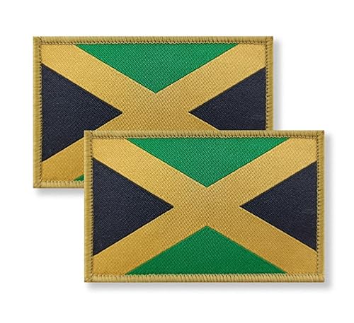 Overdecor Jamaika Jamaikanische Flagge Patch Taktische Militär Patches – Klettverschluss 2 Stück Overdecor Jamaika Jamaikanische Flagge Patch Taktische Militär Patches – Klettverschluss 2 Stück von Overdecor