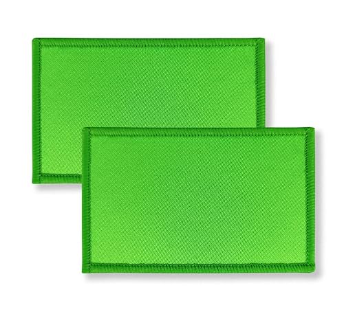 Overdecor Taktischer Aufnäher mit farbiger Flagge, Klettverschluss, 2 Stück (grün) von Overdecor