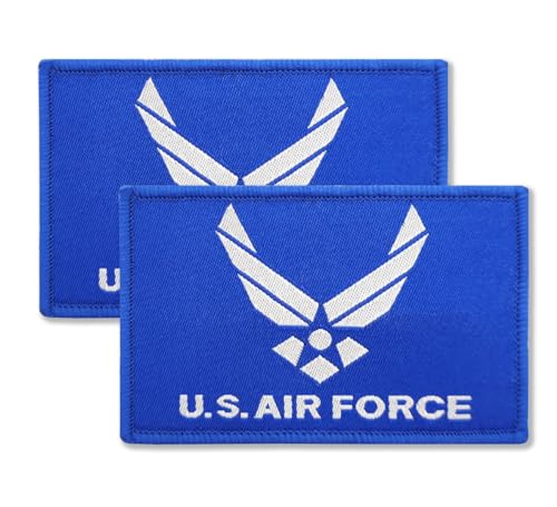 Overdecor US Air Force Wings Flag Patch Tactical Army Military Patches - Hook and Loop Fastener, 2 Pack von Overdecor