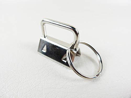 Ovinaht 10 Stck. Schlüsselband Rohling Klemmschließeanhänger - 25mm Silber Ovinaht 10 Stck. Schlüsselband Rohling Klemmschließeanhänger - 25mm Silber von Ovinaht