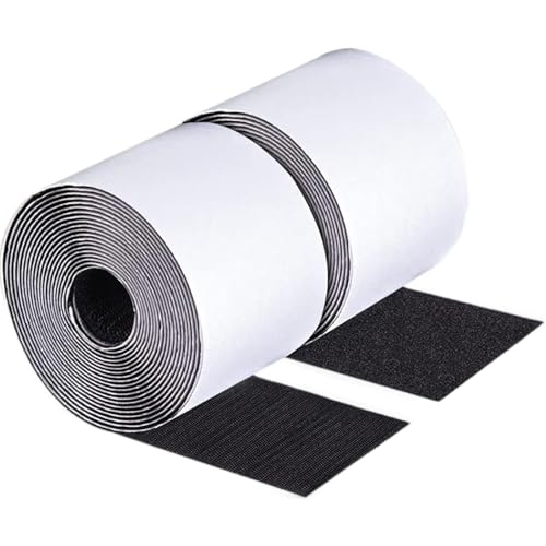 Haken- und Schleifenklebeband, 4 Zoll x 10 Fuß schweres Rutschband mit Klebstoff mit Klebstoff, praktischer Kissengriff für Sofa-Couch-Kissen, Terrassekissen, Teppiche, Stuhlpadshook und Loop Haken- und Schleifenklebeband, 4 Zoll x 10 Fuß schweres Rutschband mit Klebstoff mit Klebstoff, praktischer Kissengriff für Sofa-Couch-Kissen, Terrassekissen, Teppiche, Stuhlpadshook und Loop von Owddddtnxc
