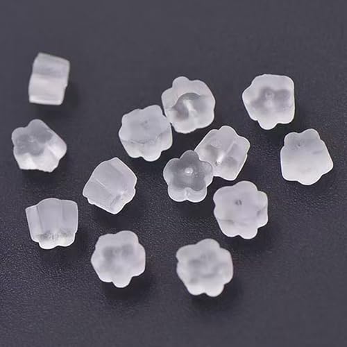 Silikon-Ohrring-Verschlüsse, transparent, hypoallergen, Ersatz-Stopper für Ohrstecker, Angelhaken, Reifen, Pfostenohrringe, 200 Stück Silikon-Ohrring-Verschlüsse, transparent, hypoallergen, Ersatz-Stopper für Ohrstecker, Angelhaken, Reifen, Pfostenohrringe, 200 Stück von OwlkOrmy