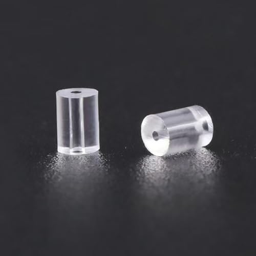 Transparente Silikon-Ohrring-Verschlüsse, hypoallergene Ersatz-Stopper für Ohrstecker, Angelhaken, Reifen, Pfostenohrringe, 200 Stück von OwlkOrmy