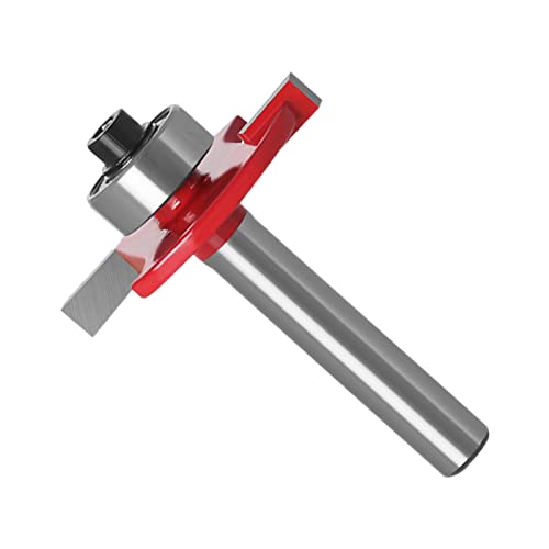 Ownant Professional Zubehör Scheibennutfräser Nutfräser Zungenschaft und Nutfräse für Graviermaschine Trimmmaschine (Rot, Wolframcarbid, Schwalbenschwanzschnitt, 12mm) von Ownant