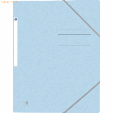 10 x Oxford Eckspannmappe Top File+ A4 3 Klappen pastellblau 10 x Oxford Eckspannmappe Top File+ A4 3 Klappen pastellblau von Oxford