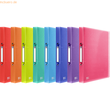 10 x Oxford Ringbuch Urban A4 2cm 2 Ringe PP transluzent sortiert 10 x Oxford Ringbuch Urban A4 2cm 2 Ringe PP transluzent sortiert von Oxford