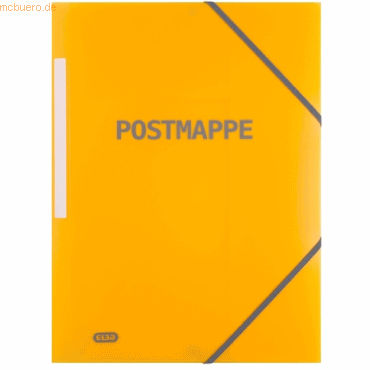20 x Oxford Eckspannermappe 'Postmappe' A4+ PP transluzent gelb von Oxford