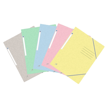 25 x Oxford Eckspannmappe TOP FILE+ - A4 390 g/qm Karton Gummizug sort von Oxford