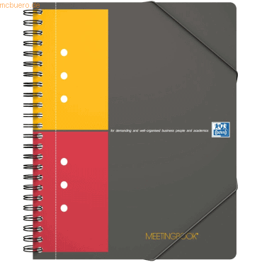 5 x Oxford Kollegblock Meetingbook International A5+ 80 Blatt kariert 5 x Oxford Kollegblock Meetingbook International A5+ 80 Blatt kariert von Oxford