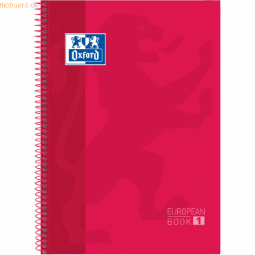 Oxford Kollegbuch European Book A4+ kariert 80 Blatt 90 g/qm Hardcover Oxford Kollegbuch European Book A4+ kariert 80 Blatt 90 g/qm Hardcover von Oxford