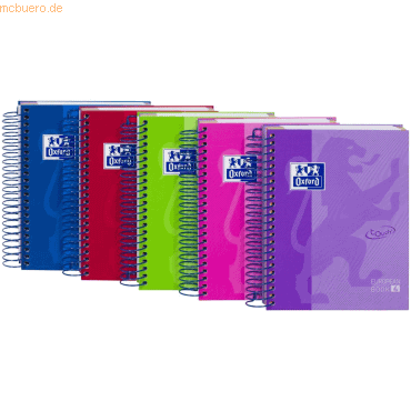 5 x Oxford Schule European Book Touch A6 120 Blatt kariert 90g/qm Opti 5 x Oxford Schule European Book Touch A6 120 Blatt kariert 90g/qm Opti von Oxford