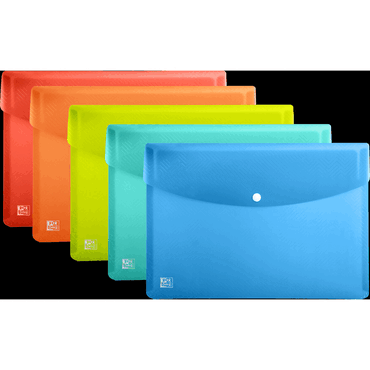 5 x Oxford URBAN Brieftaschen - A4 PP transluzent 5 Stück sortiert. 5 x Oxford URBAN Brieftaschen - A4 PP transluzent 5 Stück sortiert. von Oxford