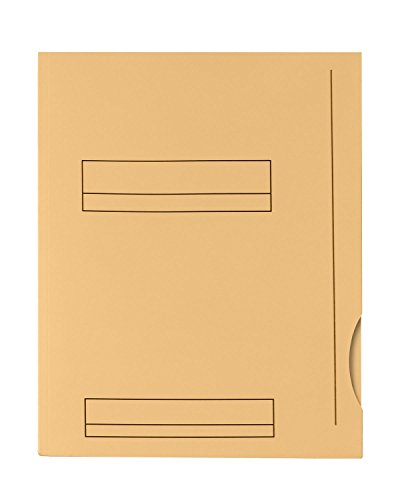 50 Rückenlehnenunterlage, Oxford HV, 2 Klappen, A4, Kraftpapier, Pastellfarben von Oxford