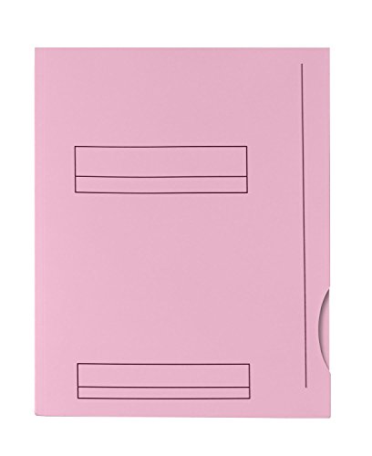 50 Rückenunterlagen, Oxford HV, 2 Klappen, A4, Kraftpapier, Pastellrosa von Oxford