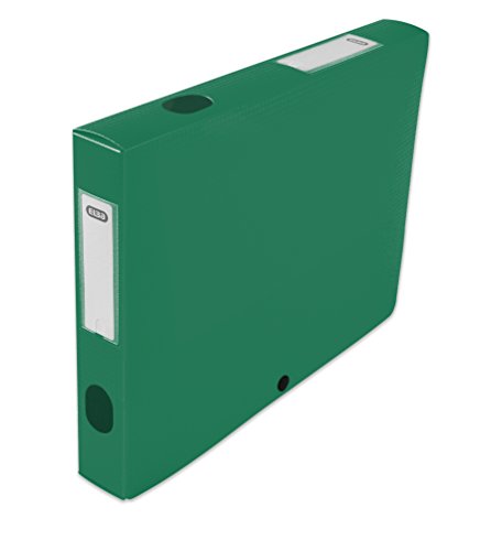 Elba 400094612 Aktenordner, 40 mm, Polypropylen, blickdicht, 24 x 32 cm, Grün von Oxford