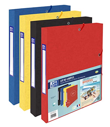 Elba Scolaire 400007091 Ordner, 24 x 32 cm, sortierte Farben, 4 Stück Elba Scolaire 400007091 Ordner, 24 x 32 cm, sortierte Farben, 4 Stück von Oxford