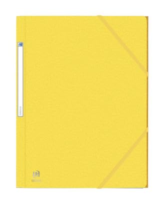 Eurofolio+ A4 Schnellhefter mit Gummizug, 3 Klappen, aus genarbter Karte, Farbe Gelb Eurofolio+ A4 Schnellhefter mit Gummizug, 3 Klappen, aus genarbter Karte, Farbe Gelb von Oxford