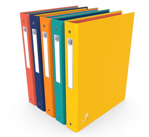 OXFORD 14 Ordner A4, Rücken 40 mm, 4 runde Ringe, Bicolor Recycplus, Einband aus beschichteter Karte, verschiedene Farben OXFORD 14 Ordner A4, Rücken 40 mm, 4 runde Ringe, Bicolor Recycplus, Einband aus beschichteter Karte, verschiedene Farben von Oxford