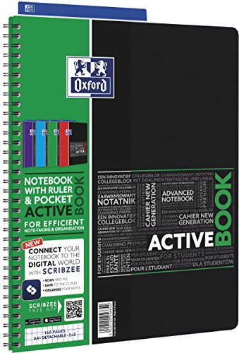 OXFORD 400019520 Activebook Studium Digitaler Collegeblock A4 kariert 80 Blatt - Zufallsfarbe, kein Farbwunsch möglich OXFORD 400019520 Activebook Studium Digitaler Collegeblock A4 kariert 80 Blatt - Zufallsfarbe, kein Farbwunsch möglich von Oxford
