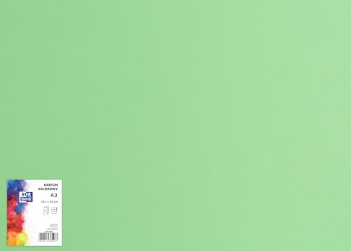 OXFORD Bastelkarton, DIN A3/ Buntes Bastelpapier/Tonpapier 160 g/m² /Bristolkarton/ 25 Blatt, Erbse. Geeignet zum Basteln, Drucken, Kopieren OXFORD Bastelkarton, DIN A3/ Buntes Bastelpapier/Tonpapier 160 g/m² /Bristolkarton/ 25 Blatt, Erbse. Geeignet zum Basteln, Drucken, Kopieren von Oxford