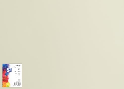 OXFORD Bastelkarton, DIN A3/ Buntes Bastelpapier/Tonpapier 160 g/m² /Bristolkarton/ 25 Blatt, hellgrau. Geeignet zum Basteln, Drucken, Kopieren OXFORD Bastelkarton, DIN A3/ Buntes Bastelpapier/Tonpapier 160 g/m² /Bristolkarton/ 25 Blatt, hellgrau. Geeignet zum Basteln, Drucken, Kopieren von Oxford