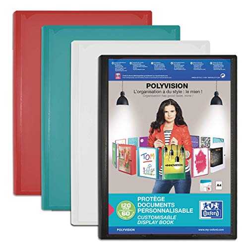 OXFORD Dokumentenmappe, Polyvision, A4, 60 Sichtfenster, 120 Hüllen, Polypro, blickdicht, verschiedene Farben OXFORD Dokumentenmappe, Polyvision, A4, 60 Sichtfenster, 120 Hüllen, Polypro, blickdicht, verschiedene Farben von Oxford