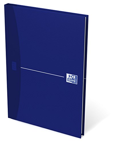 OXFORD Gebundenes Buch A5 liniert 96 Blatt mit abtrennbaren blau Geschäftsbuch Tagebuch Kladde Journal Skizzenbuch von Oxford