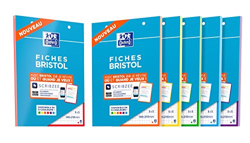 OXFORD Karteikarten mit 30 Karteikarten, perforiert, 2.0, A5, Q5/5, Randfarbe zufällig OXFORD Karteikarten mit 30 Karteikarten, perforiert, 2.0, A5, Q5/5, Randfarbe zufällig von Oxford
