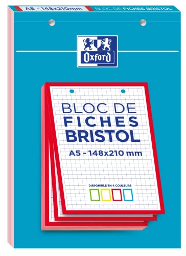 Oxford 400100519 Karteikarten Bristol, roter Rahmen, 14,8 x 21 cm Oxford 400100519 Karteikarten Bristol, roter Rahmen, 14,8 x 21 cm von Oxford