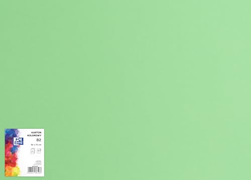 OXFORD Tonzeichenkarton 50 x 70 cm Bastelkarton, DIN B2, Tonkarton B2, Buntes Bastelpapier, für Arten von Handarbeiten, Tonpapier 225 g/m² Bristolkarton 25 Blatt, Erbse 25 Stück OXFORD Tonzeichenkarton 50 x 70 cm Bastelkarton, DIN B2, Tonkarton B2, Buntes Bastelpapier, für Arten von Handarbeiten, Tonpapier 225 g/m² Bristolkarton 25 Blatt, Erbse 25 Stück von Oxford
