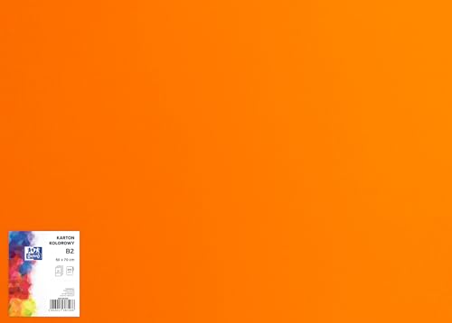 OXFORD Tonzeichenkarton 50 x 70 cm Bastelkarton, DIN B2, Tonkarton B2, Buntes Bastelpapier, für Arten von Handarbeiten, Tonpapier 225 g/m² Bristolkarton 25 Blatt, orange 25 Stück OXFORD Tonzeichenkarton 50 x 70 cm Bastelkarton, DIN B2, Tonkarton B2, Buntes Bastelpapier, für Arten von Handarbeiten, Tonpapier 225 g/m² Bristolkarton 25 Blatt, orange 25 Stück von Oxford