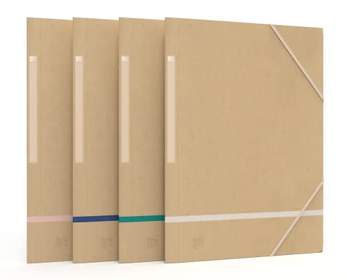 OXFORD 20 Schnellhefter mit 3 Klappen mit Gummizug, A4, Umschlag aus recycelter Karte, verschiedene Farben OXFORD 20 Schnellhefter mit 3 Klappen mit Gummizug, A4, Umschlag aus recycelter Karte, verschiedene Farben von Oxford