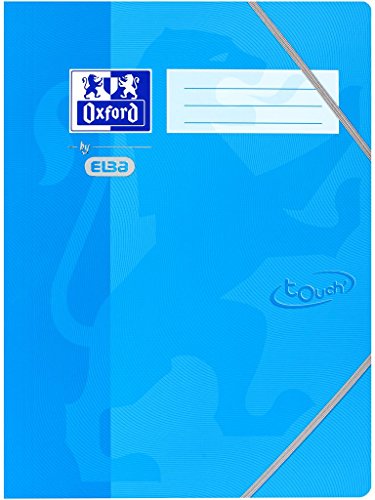 Oxford Eckspanner-Mappe A4, fester Karton, Soft Touch-Oberfläche, blau von Oxford