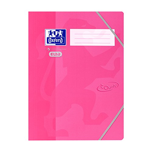 Oxford Eckspanner-Mappe A4, Karton, Soft Touch-Oberfläche, rosa, 10 Stück von Oxford