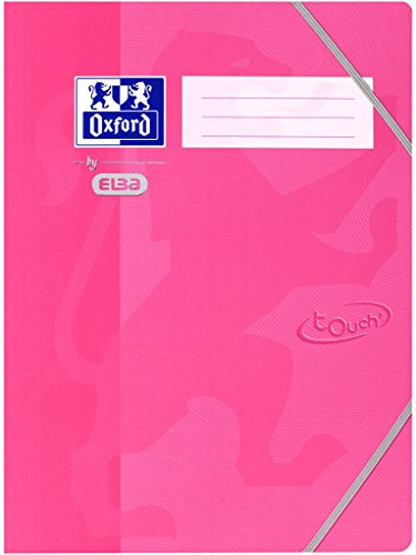 Oxford Eckspanner-Mappe A4, fester Karton, Soft Touch-Oberfläche, rosa von Oxford