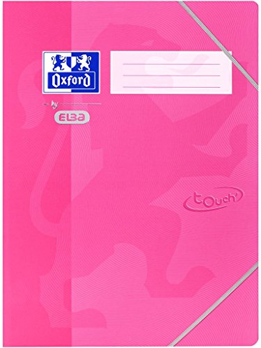 Oxford Eckspanner-Mappe A3, fester Karton, Soft Touch-Oberfläche, rosa von Oxford