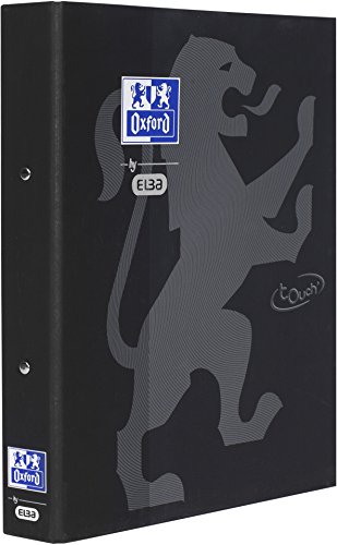 Oxford Ringbuch A4, aus Karton, 45mm Rücken, Soft Touch-Oberfläche, schwarz von Oxford